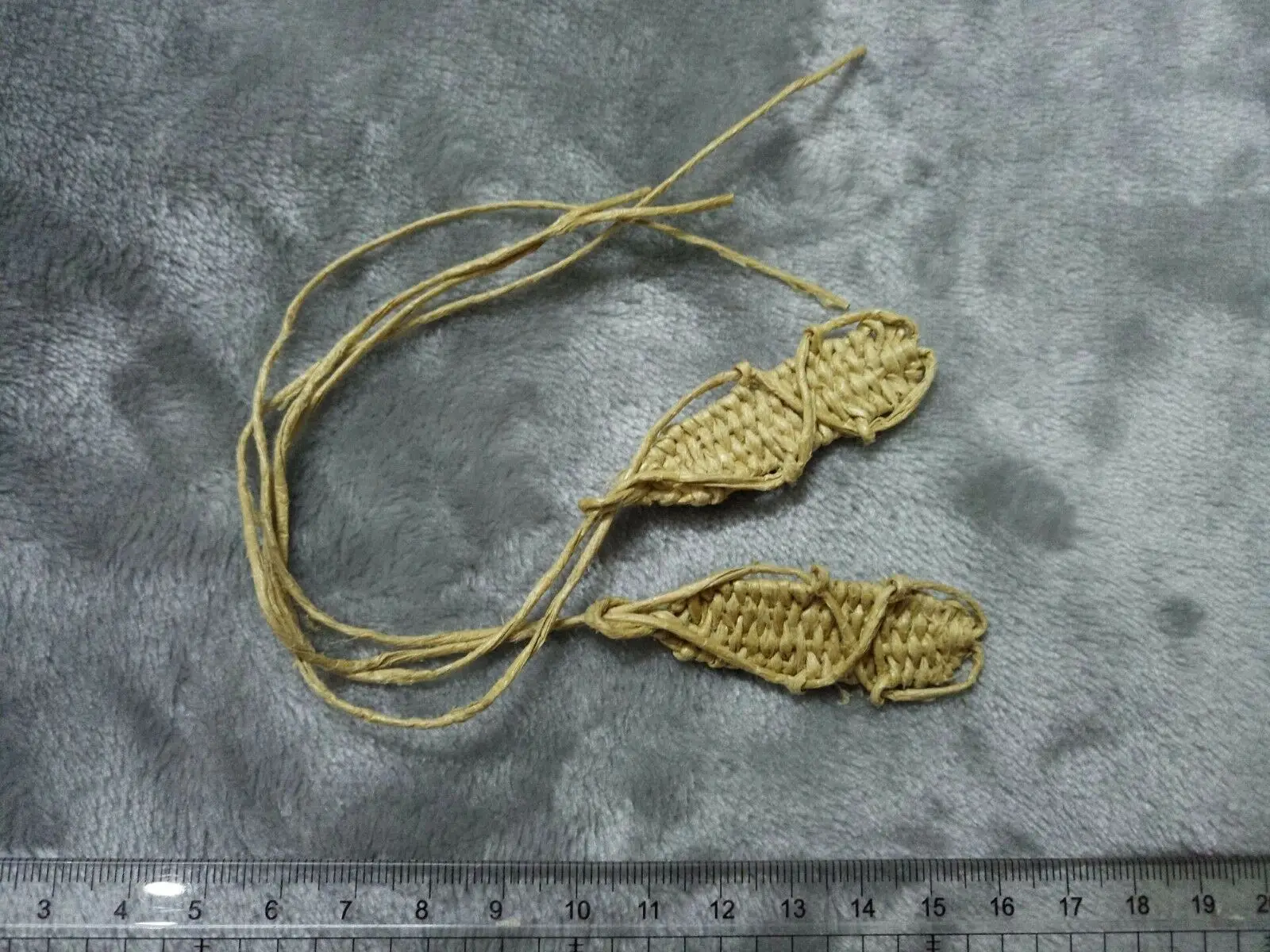

Hand Made 1/6th Ancient Japanese samurai straw shoes model F12" Male Body Doll