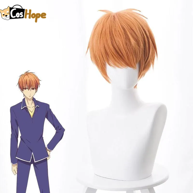 Парик для косплея Souma Kyo термостойкий синтетический с корзиной фруктами мужчин