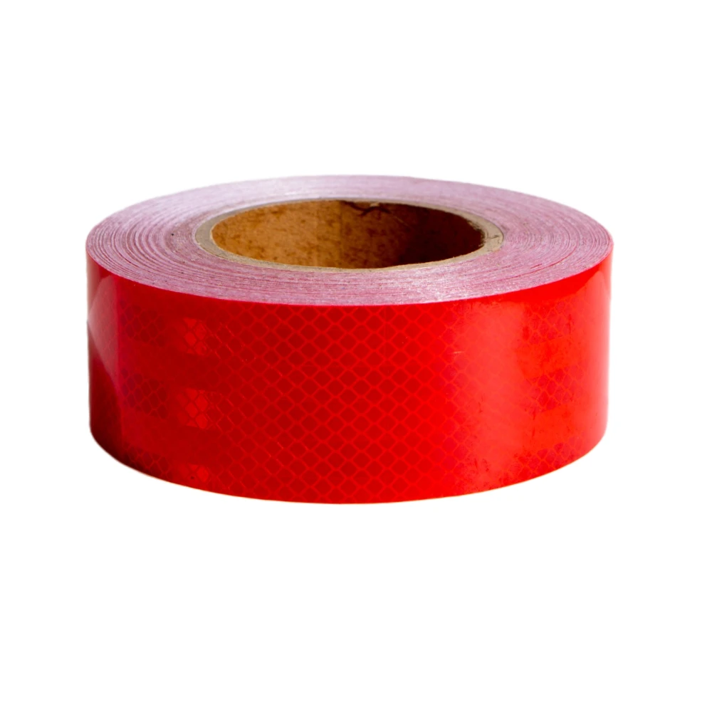 

Reflective Tape 2IN Wide 30FT Long High Intensity Red-2IN Trailer Reflector Safety Conspicuity Tape for Vehicles Trucks Bikes