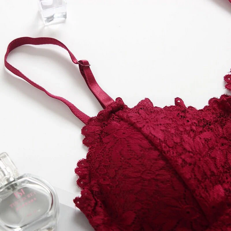 Сексуальный кружевной бюстгальтер без косточек топы бандо летний женский майки