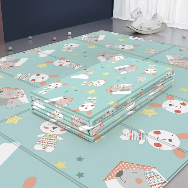 Складной мультяшный детский игровой коврик 200*180 см LDPE коврик-пазл для лазания