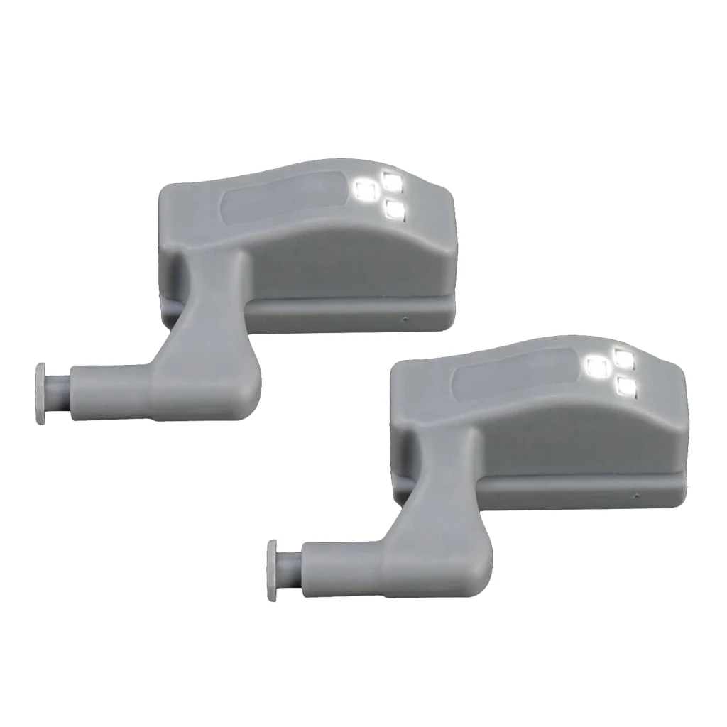 

2x Creative Cabinet Hinge Light Touchless LED Sensor Night Lamp For