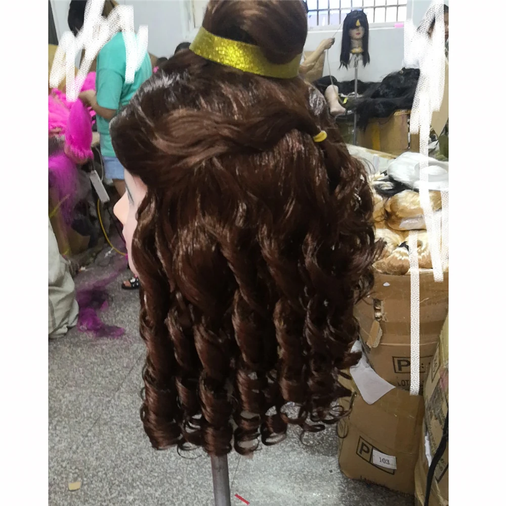 

Halloween Carnival Princess Belle Dress for Girls Beauty and the Beast Children's Costumes Party Yellow Shoulderless Ball Gown