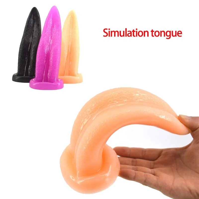 Мягкий с реалистичной кожей язык анальный стимуляция точки G присоской лижет