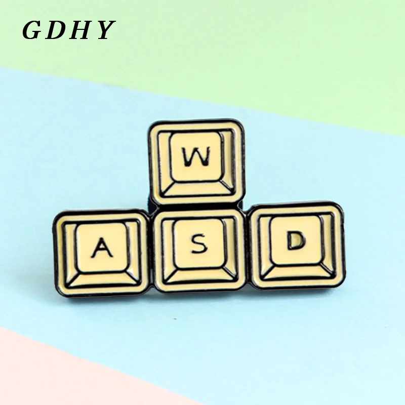 Игровая клавиатура GDHY WASD брошь с буквенным блоком компьютерная игровая