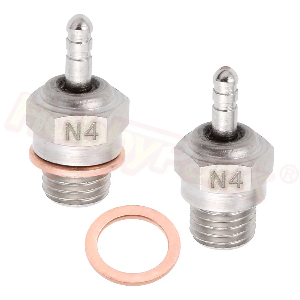 2х Заглушки для зажигания 4 # N4 3 N3 детали двигателя 1/8 1/10 Nitro Power Радиоуправляемый