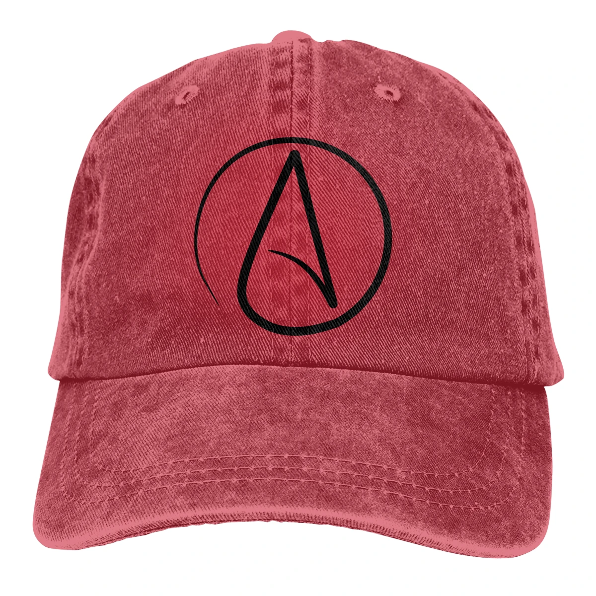 

Atheist man womens Retro Washed Cowboy hat Baseball Cap