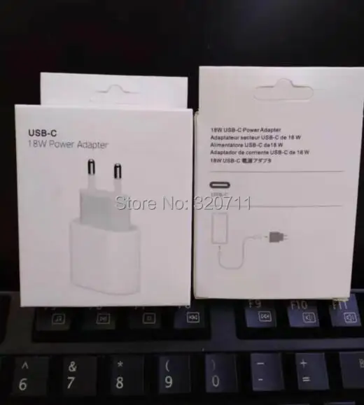 Пустая белая Розничная коробка для 18 Вт PD usb type C зарядное устройство адаптер iPhone 11