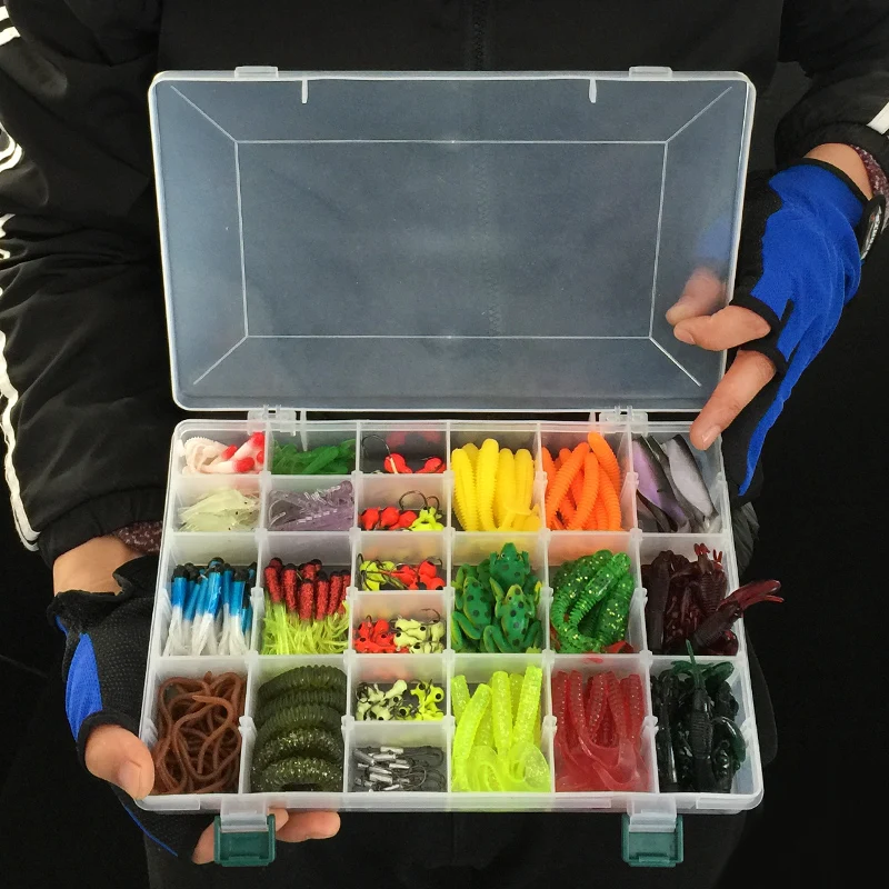 

Набор мягких приманок для рыбной ловли WATERBOY, 316 шт., смешанный червь, искусственный джиг-головка, крючок, искусственная рыболовная приманка, набор, коробка, рыболовные снасти