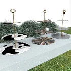 3D большой лоток для фруктов УФ-полимерные формы для ювелирных изделий DIY большие формы 3 слоя круглые квадратные полимерные инструменты