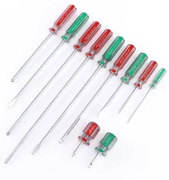 1pcs 6mm screwdriver with crystal clear handle magnetic phillipsslotted portable screwdriver professional repair tool