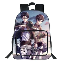 attack on titan school bag teens traveling rucksack 19 inches large capacity backpack japan anime simplicity cosplay bookbag