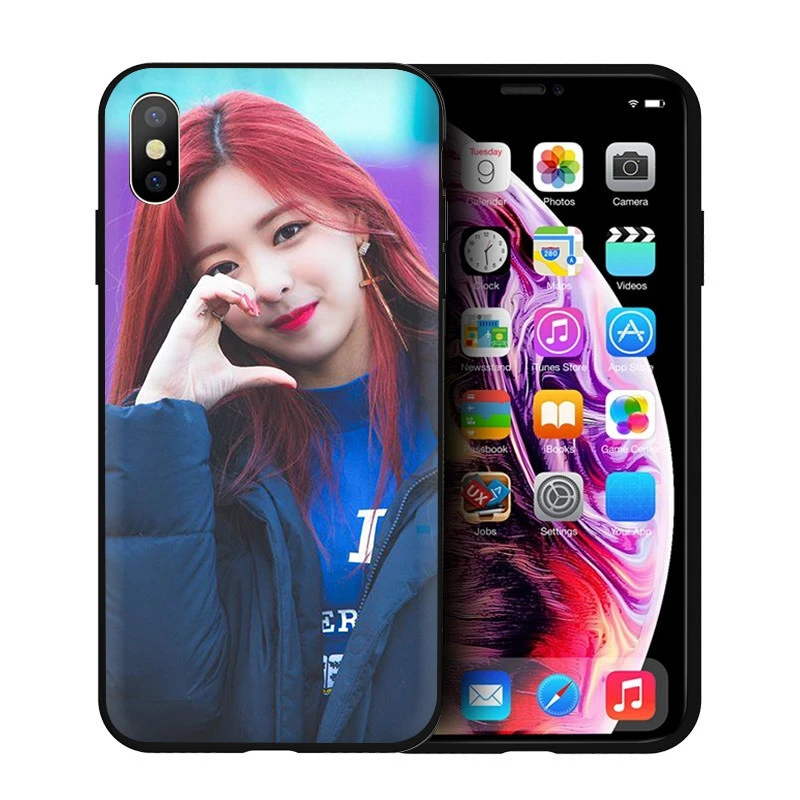 B6 EWAU ITZY K силиконовый чехол для телефона iPhone 5 5S SE 6 6s 7 8 plus X XR XS Max - Цвет: B6