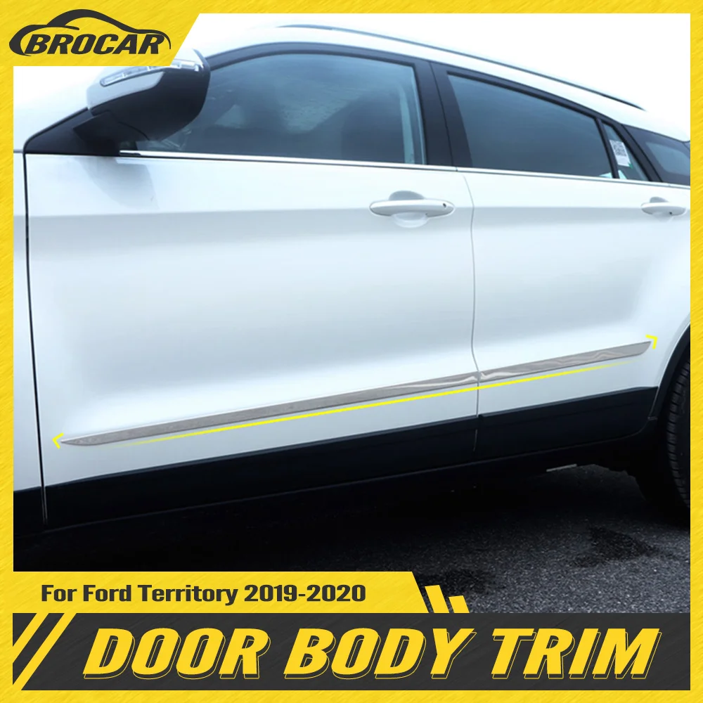 

4 шт., молдинговая лента из нержавеющей стали для боковых дверей