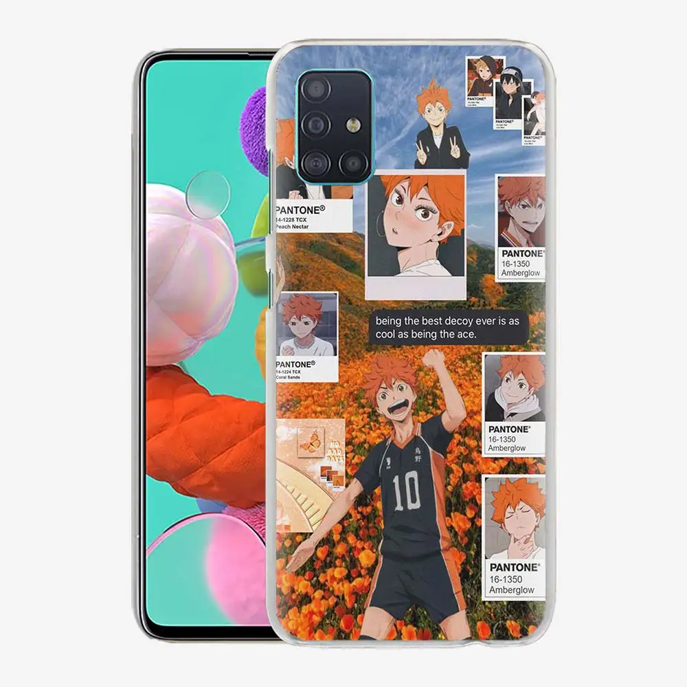 

Haikyuu Volleyball Anime Phone Case For Samsung Galaxy A51 A71 A21s A31 A41 A11 A91 A21 A01 A12 A02s Hard PC Shell Cover Coque