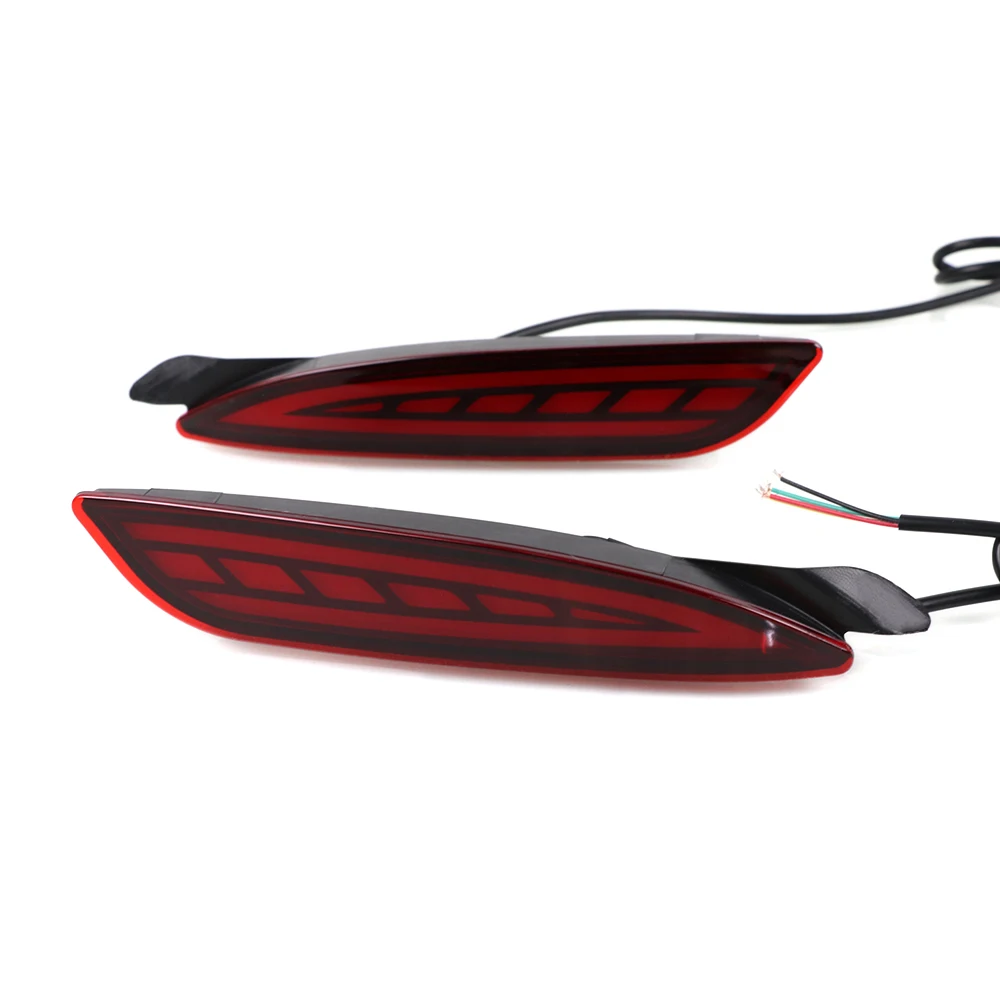 Красный Светодиодный отражатель задний бампер светильник для Mazda 3 6 Atenza 2019 +