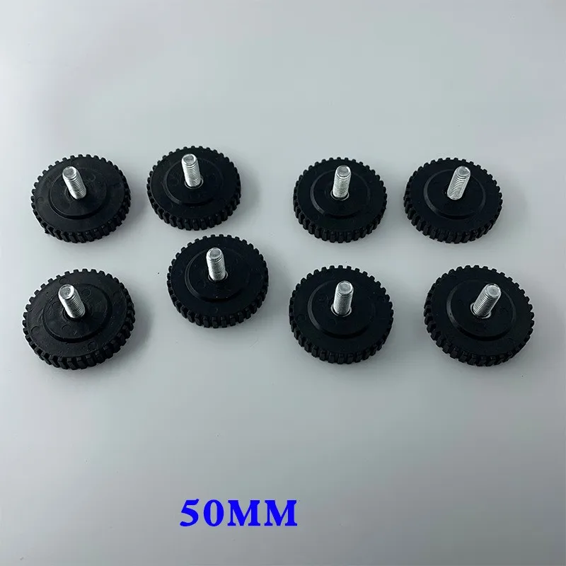 

8 шт./лот M8 * 18*50 мм, регулирующая ножка шестерни, черная полка из полипропилена