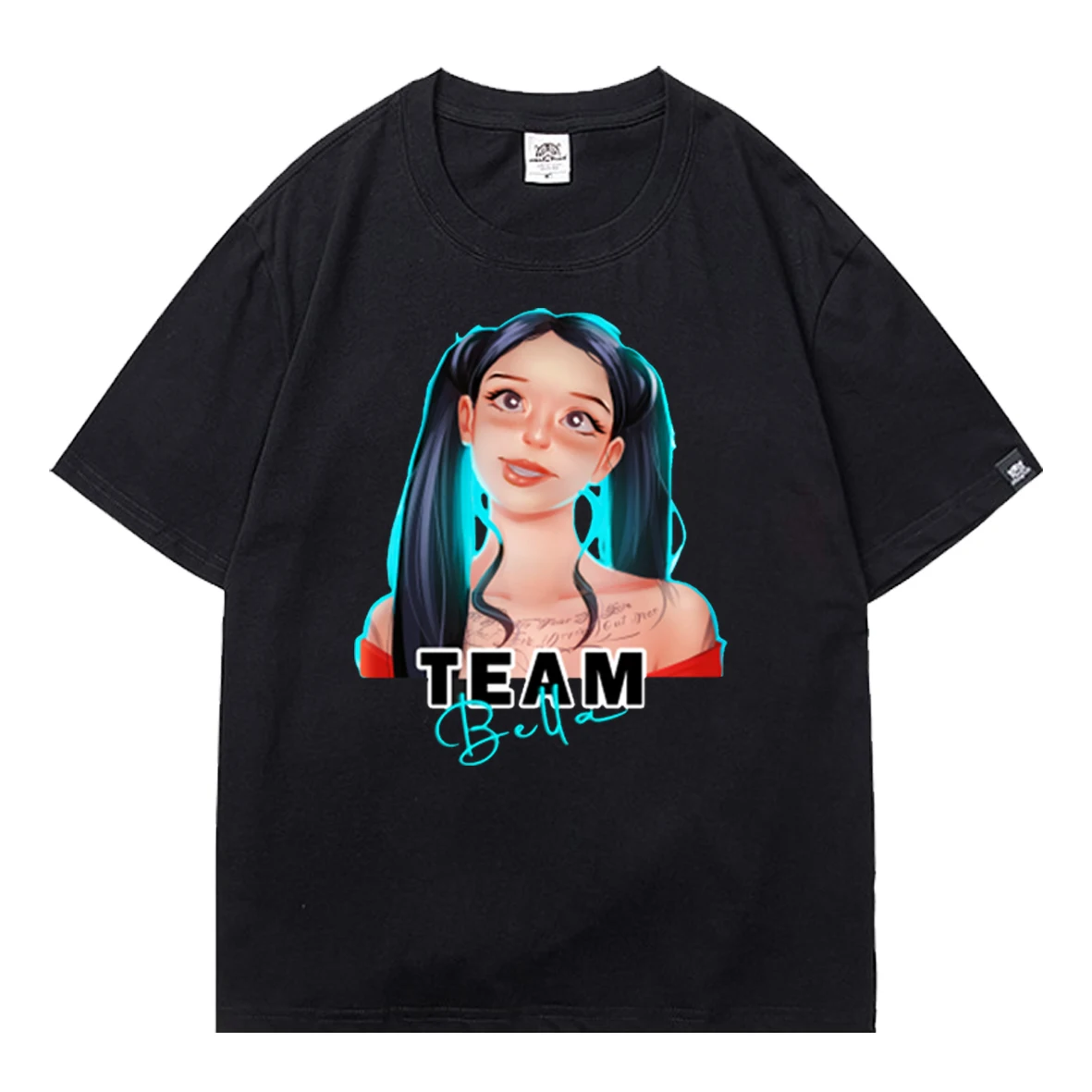 

Bella Poarch Men T-shirt 2021 Hipster Hot Sale Oversized T-shirt Male Boys 2021 Summer Short Sleeve Tee Top Anime Street T-shirt