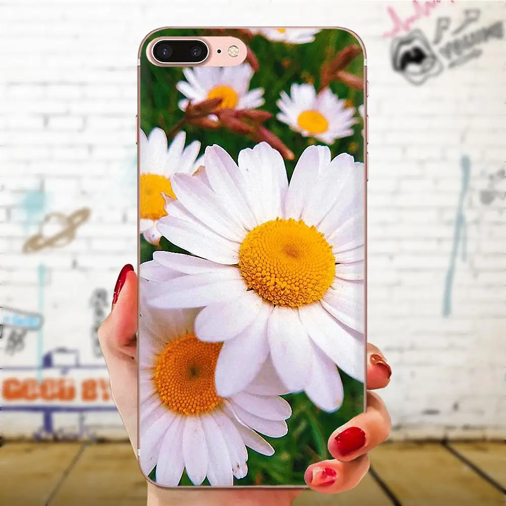 Для huawei Honor 4C 5A 5C 5X6 6A 6X7 7A 7C 7X8 8C 8S 9 10 10i 20 20i Lite Pro защитный чехол на заднюю панель из полиуретана Daisies фон - Цвет: as picture