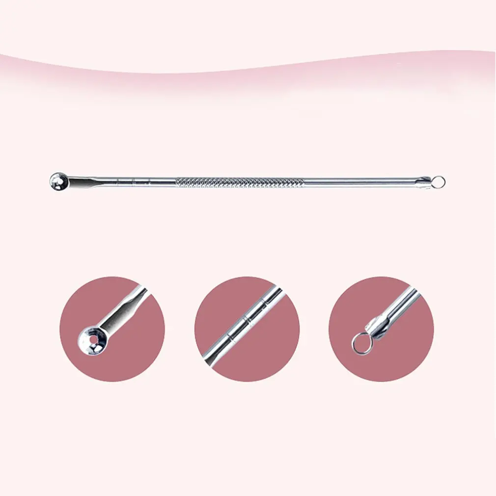 

1/4/5/7/8/9Pcs Stainless Acne Extractor Remover Kit Blackhead Blemish Remove Pimple Needles Treatment Face Skin Care Tools