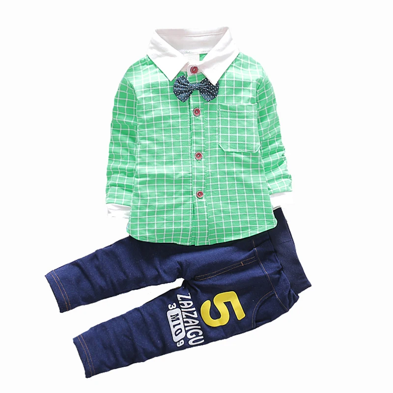 Детская одежда комплекты для мальчиков из 2 предметов хлопковая маленьких Одежда