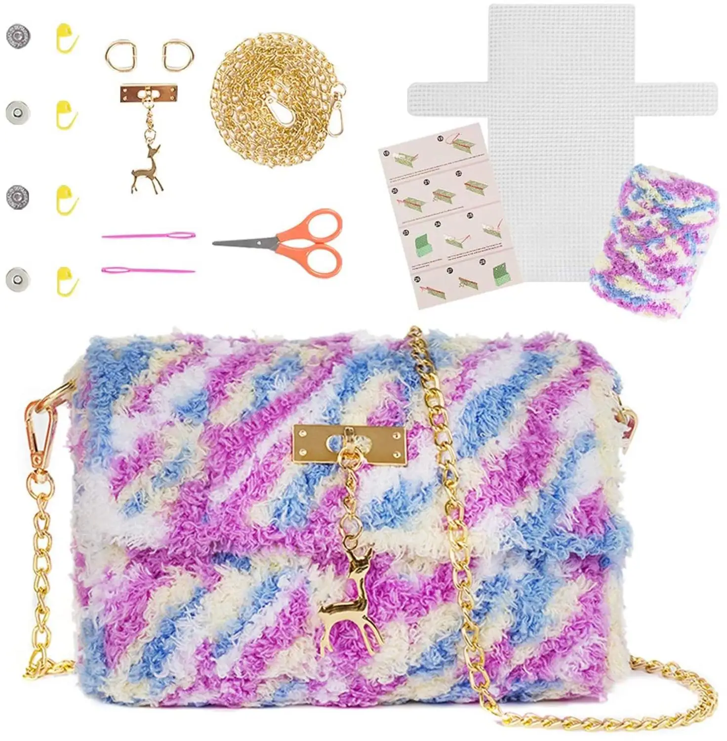 

Needlepoint Kits for Beginners Make a Cute Crossbody Purse - DIY Sewing Kit - Cross Stitch Kits for Kids