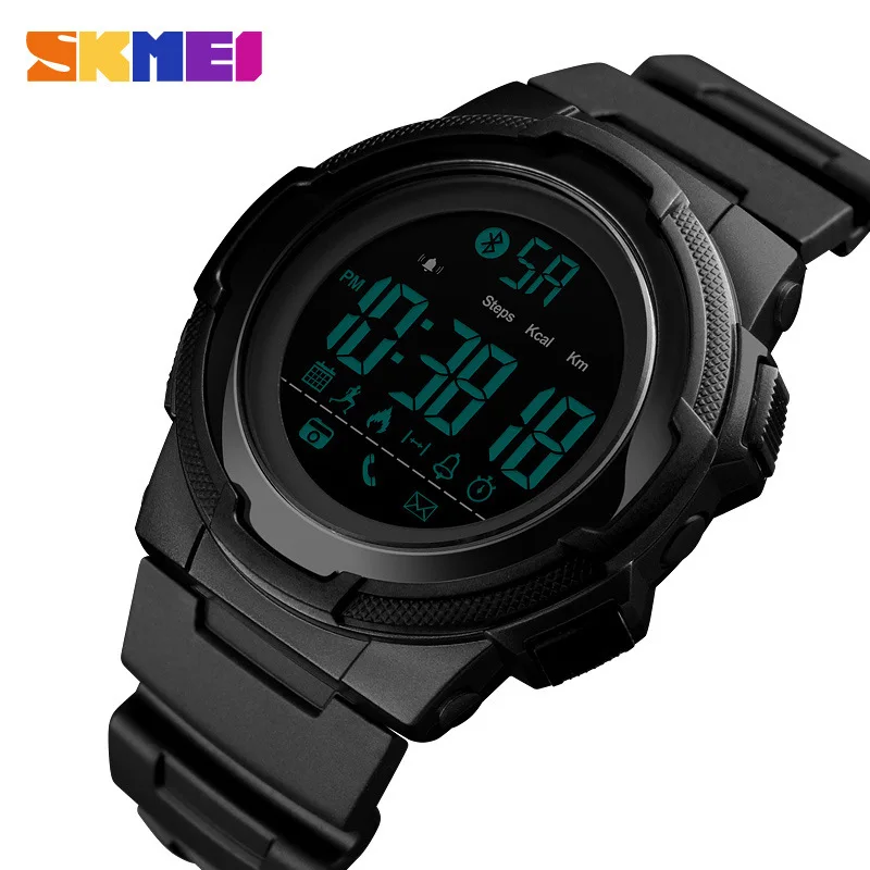 

SKMEI1440 men's electronic rubber watch multi-function sports watch bluetooth call counting step