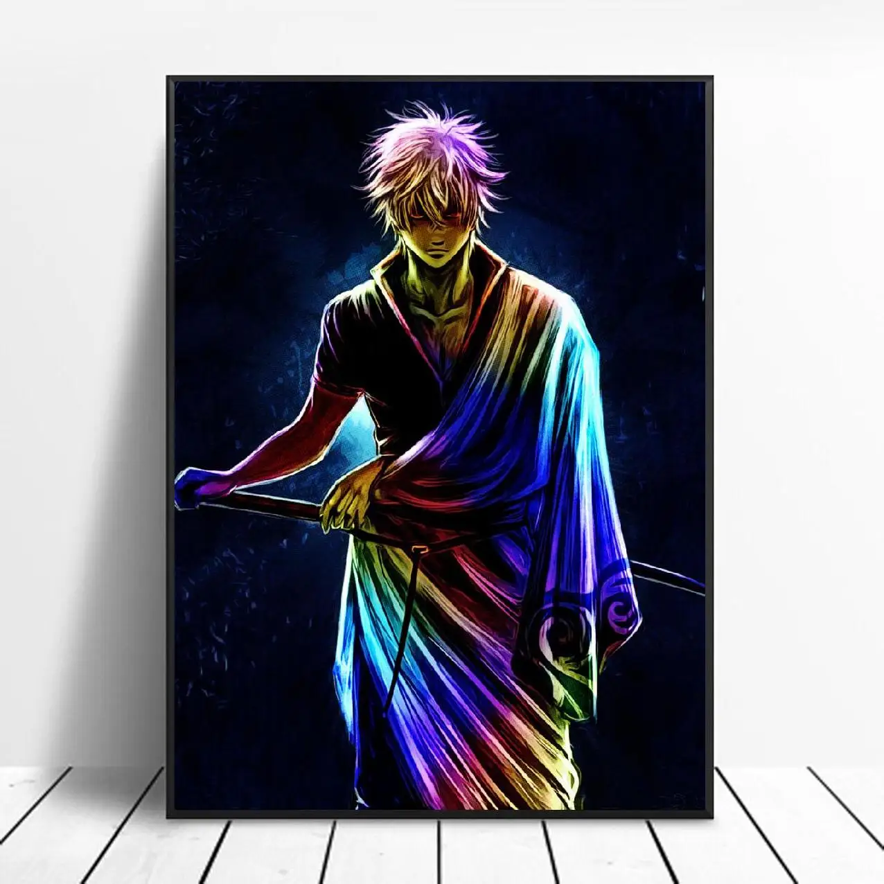 

Gintoki Art Canvas Poster Home Decor Painting No Frame