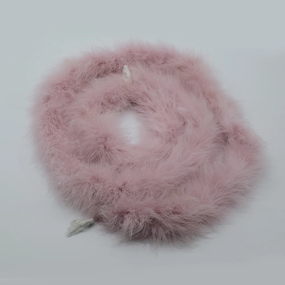 Пушистая шаль из кожи розового марабу, 40 г, страусиное перо боа, шаль для одежды, 2 метра, перо индейки для костюма, одежды, швейный аксессуар
