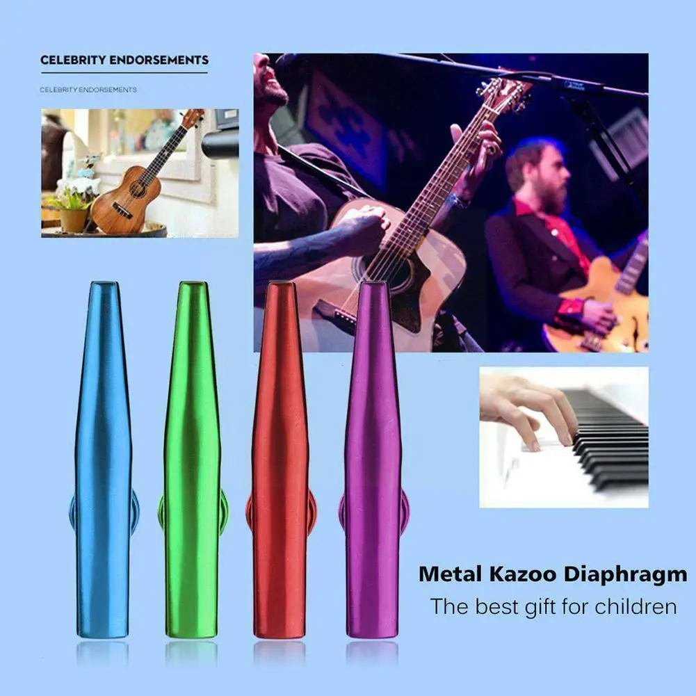 Металлические музыкальные инструменты Kazoos флейты диафрагма рот хороший
