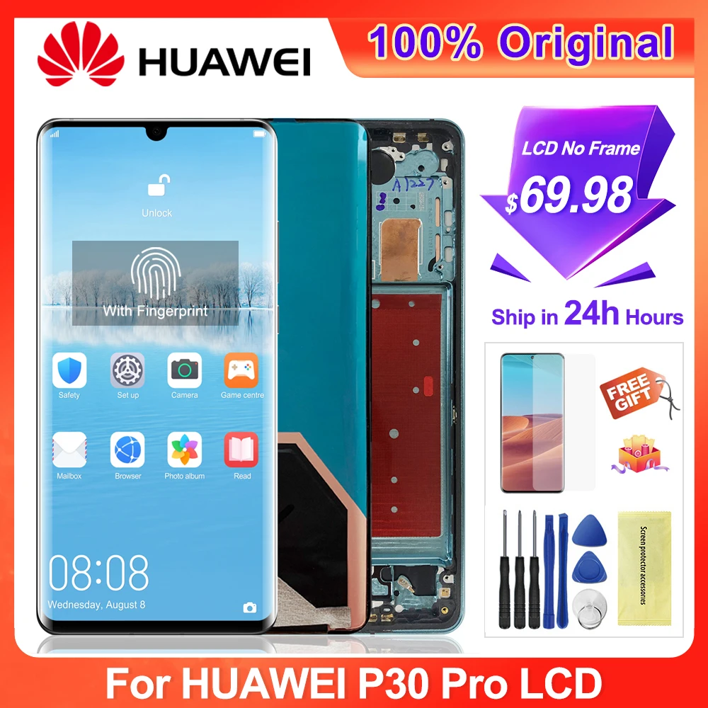 Оригинальный 6 47 &quotэкран для Huawei P30 Pro ЖК-дисплей сенсорный экран дигитайзер