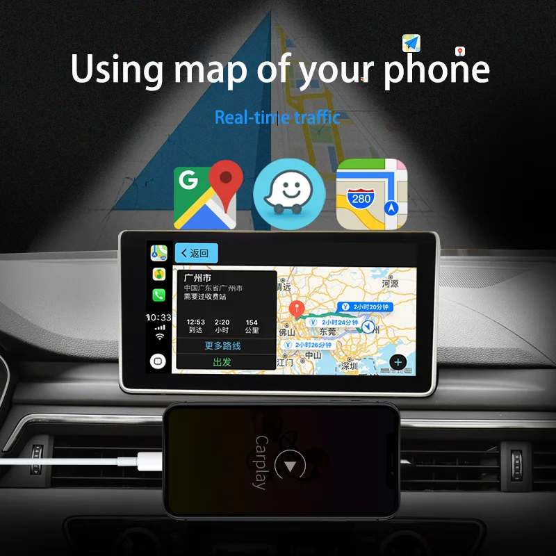 Беспроводной Apple CarPlay Android автоматический интерфейс Prime для Audi A1 2013 2018 Q3 2012