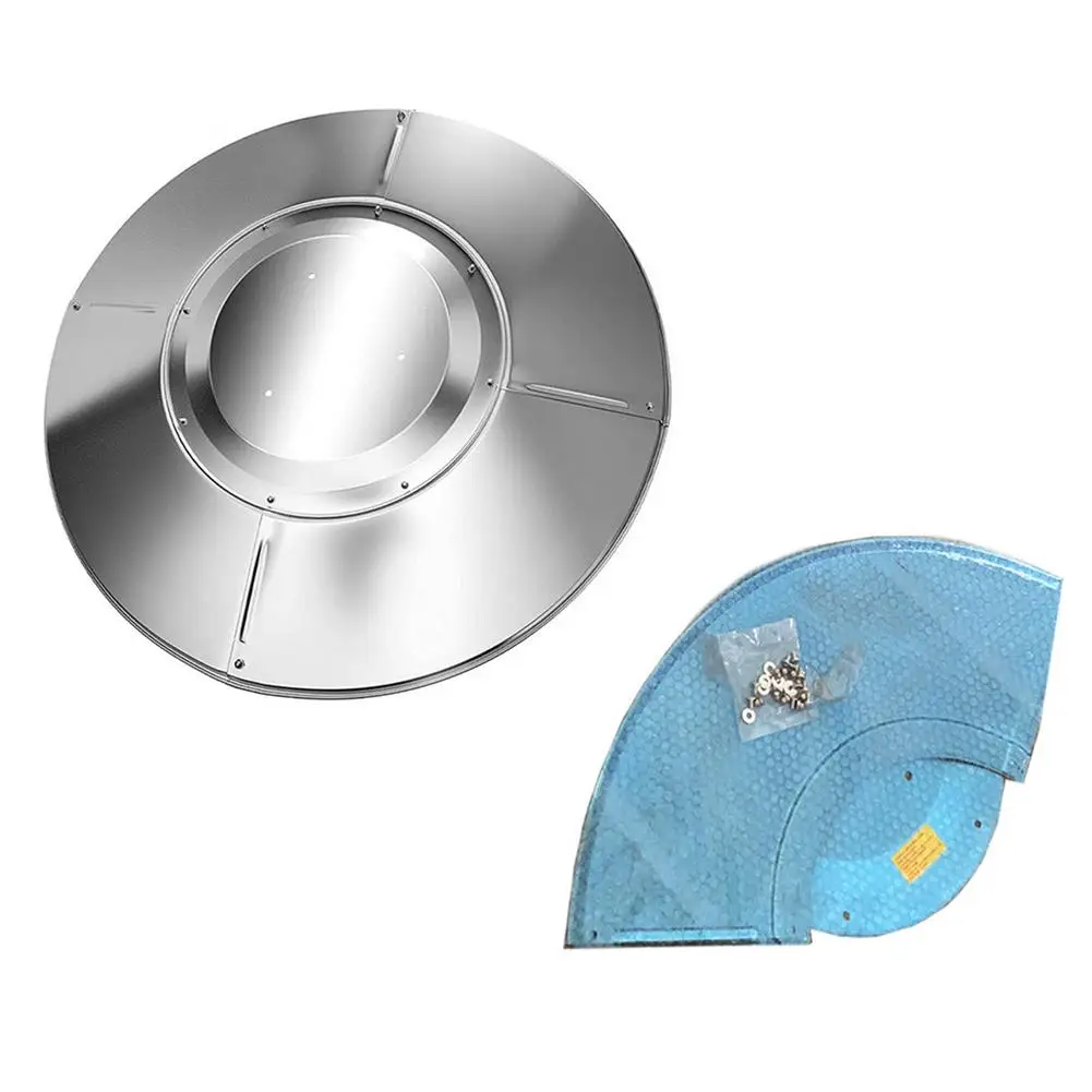 

Patio Heater Reflector Shield Reflective Cover Garden Supplies Outdoor Courtyard Aluminum Heat Focusing Reflector For Garden