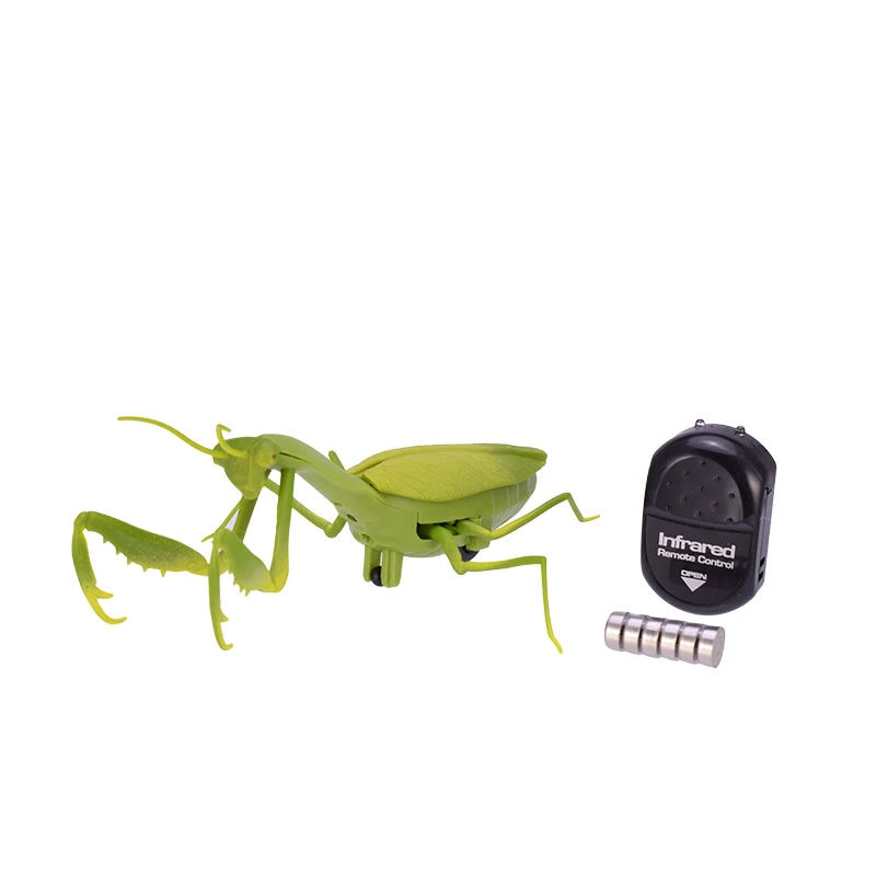 Infrared Contrtol Mantis Remote Control Realistic Mini RC Insect Scary Trick Toy Simulation Animal Funny Prank Kids Gift | Игрушки и