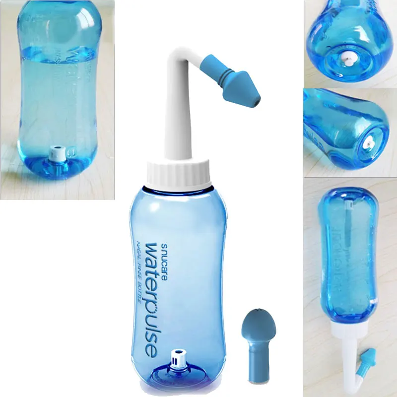 300ml Nasal Wash Neti Pot Sachets Sinus Nose Cleaner Bottle Irrigator Saline Children Baby Care MU8669 | Красота и здоровье
