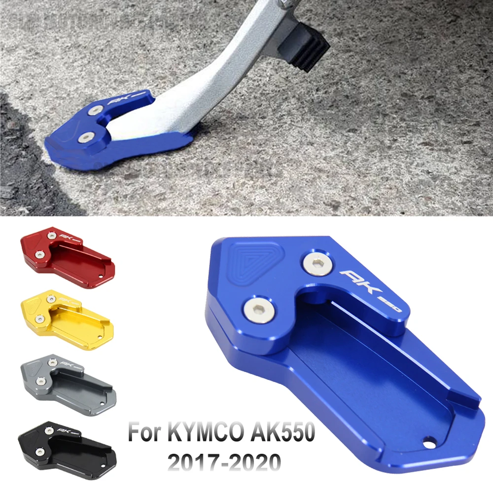 

Motorcycle Kickstand Foot Side Stand Extension Pad Support Plate For KYMCO AK550 AK 550 2017 2018 2019 2020 2021 2022
