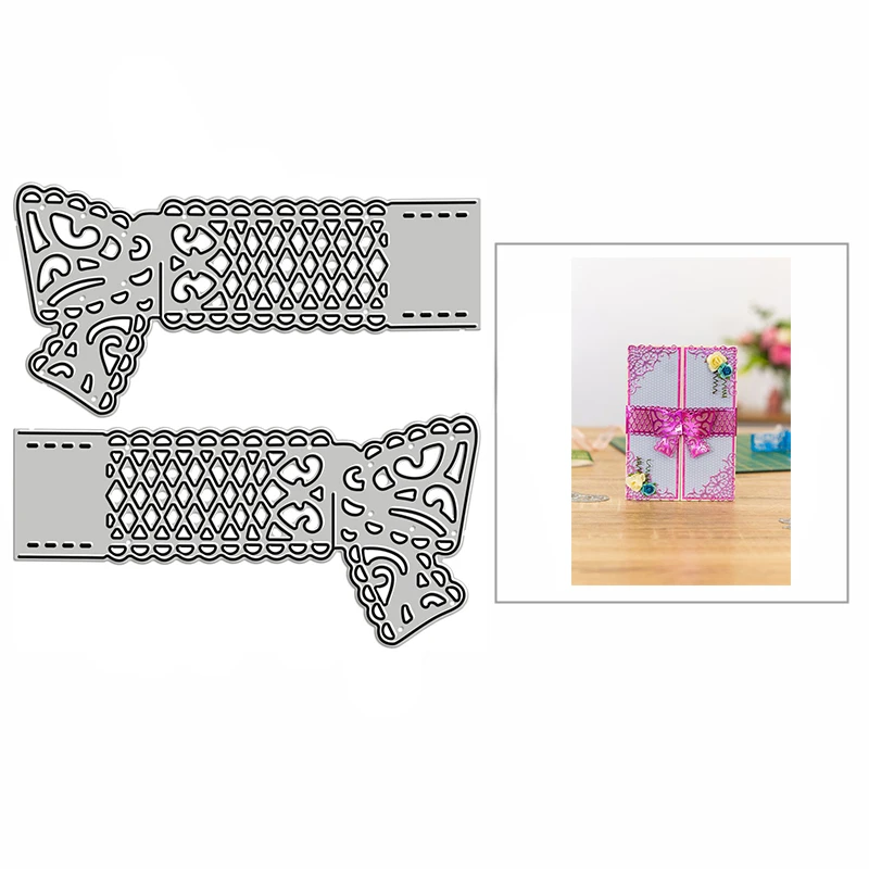 

New Lacy Bow Ribbon Craft Embossing Mold 2021 Metal Cutting Dies for DIY Decorative Scrapbooking Album Card Making No Stamps