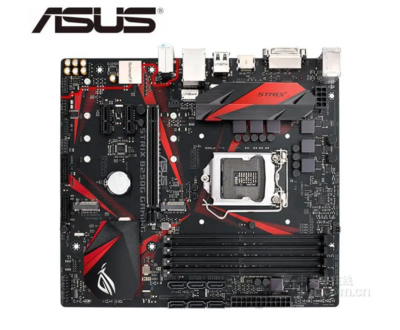 Игровая оригинальная материнская плата ASUS ROG STRIX B250G для intel DDR4 LGA 1151 64 Гб DVI HDMI б/у