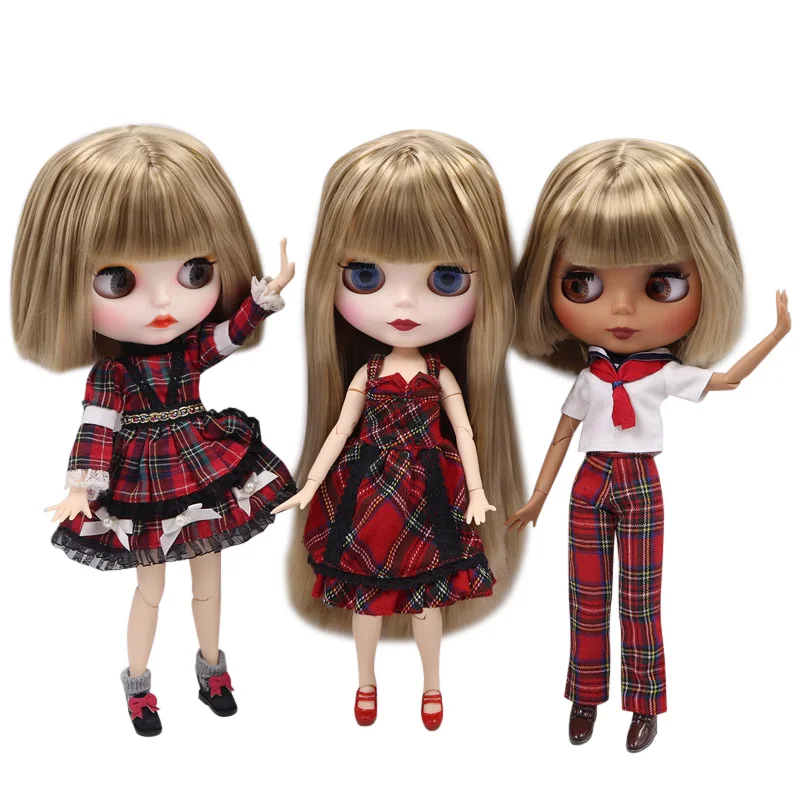 

Кукла Blyth, 1/6, 19 суставов, с матовым лицом, со светлыми прямыми волосами