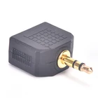 1 штепсельная вилка на 2 штепсельных вилки 3,5 мм сплиттер для стереоразъема наушников адаптер сплиттер переходник Прямая поставка