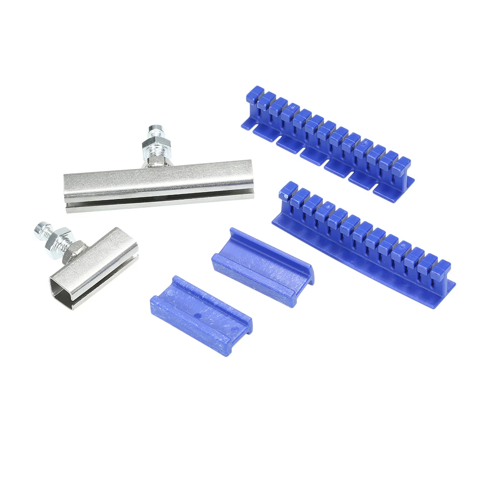 Preço Carro-estilo Do Corpo Kit De Ferramentas Paintless Dent Com Martelo Deslizante T Barra Extrator + 6 Pçs Azul Puxando Guias Ferramentas De Reparo Do Carro