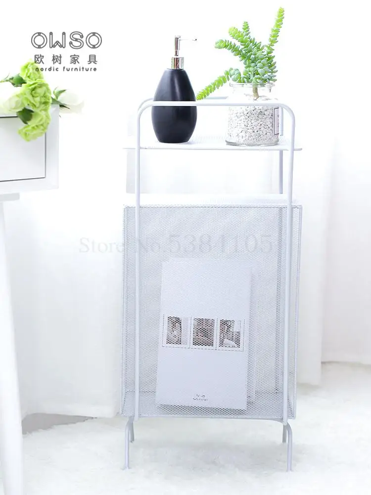 Скандинавский кованый железный напольный книжный шкаф для гостиной дивана полка