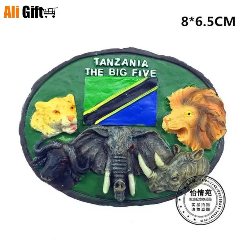 Семейный холодильник Африканский танзанийский Занзибар полимерный магнит новый