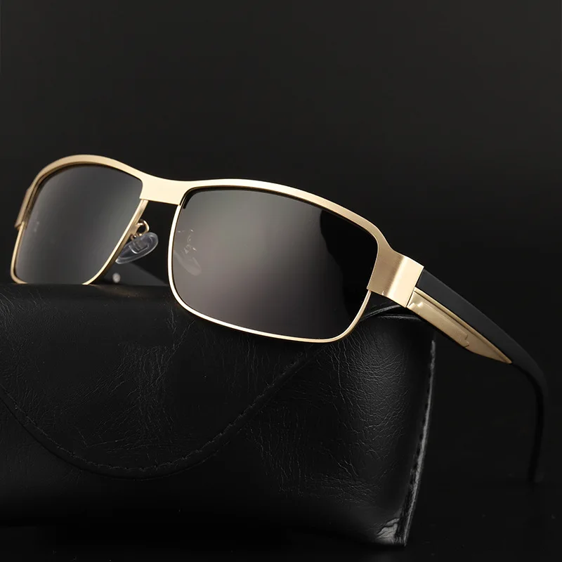 

Vintage Photochromic Sunglasses Men Polarized Driving Chameleon Glasses Male Change Color Classic Sun Glasses UV400