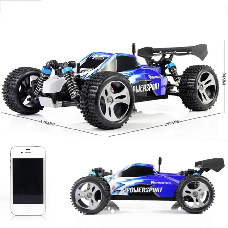 Wltoys A959 Радиоуправляемый автомобиль 1:18 2 4 ГГц 4WD внедорожный 50 км/ч гусеничные