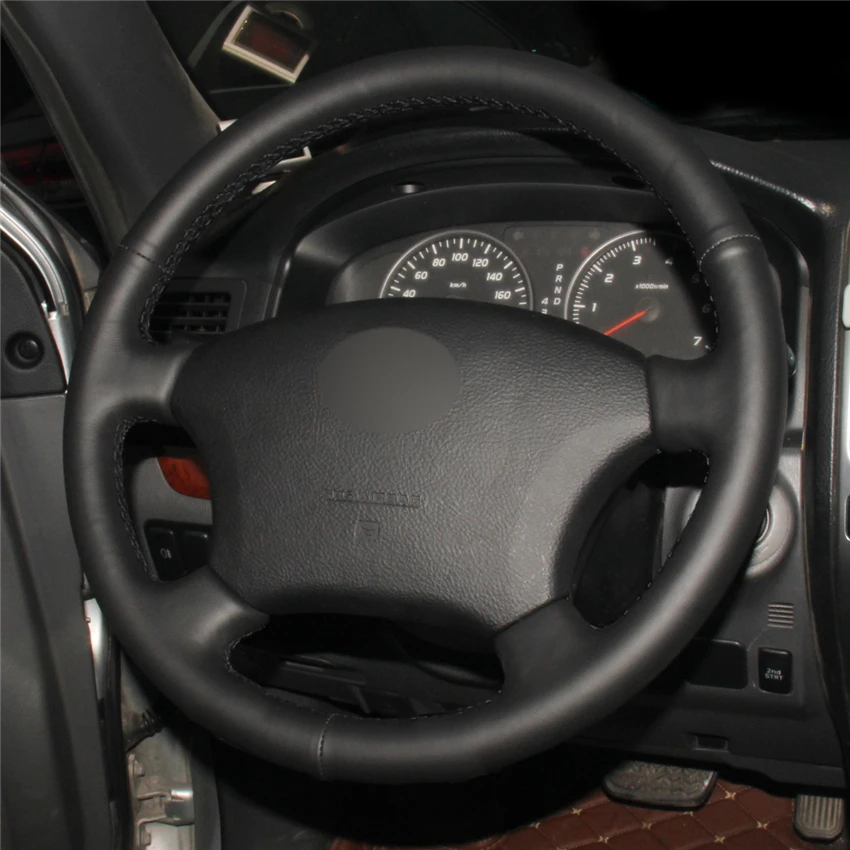 Кожаная оплетка Nappa на заднем колесе для Toyota Land Cruiser Prado 120 2004 2009 чехол рулевое