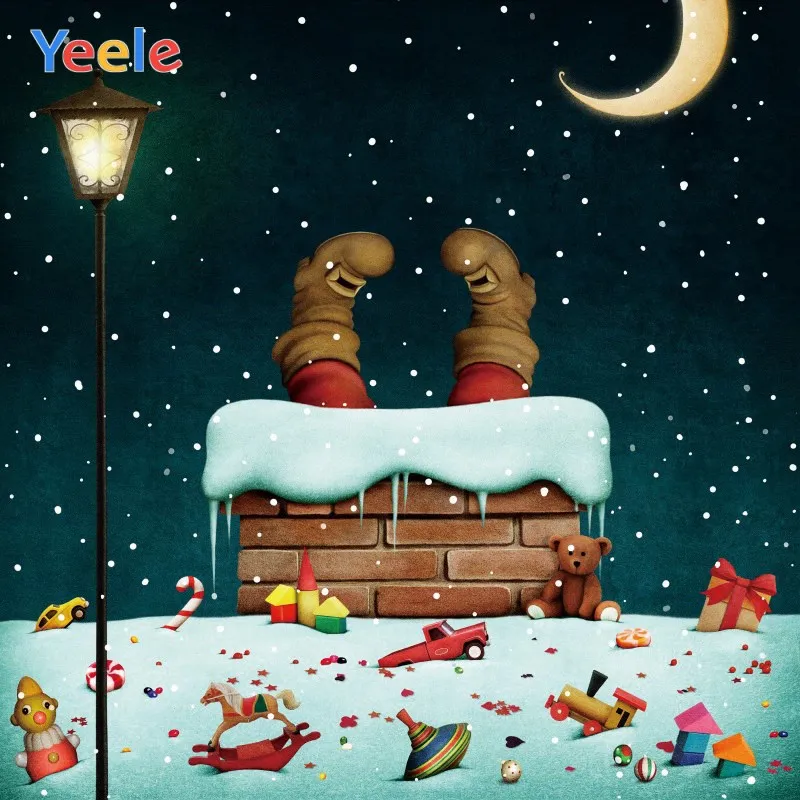 Yeele Рождественские елки боке Свет Конфеты семья партия фотографии фоны