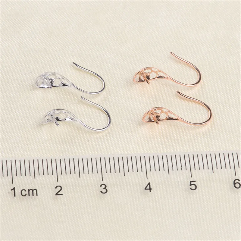 

Genuine 18K Yellow Gold Earrings Ear Hook Ear Line Earring Blank Bracket DIY For Women Earring Jewelry Accessories Bijoux