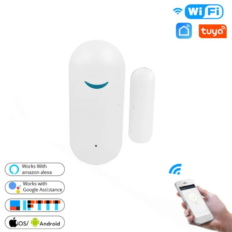 

O-obest Tuya Smart WiFi Door Sensor Door Open / Closed Detectors Compatible With Alexa Google Home Smart Life APP