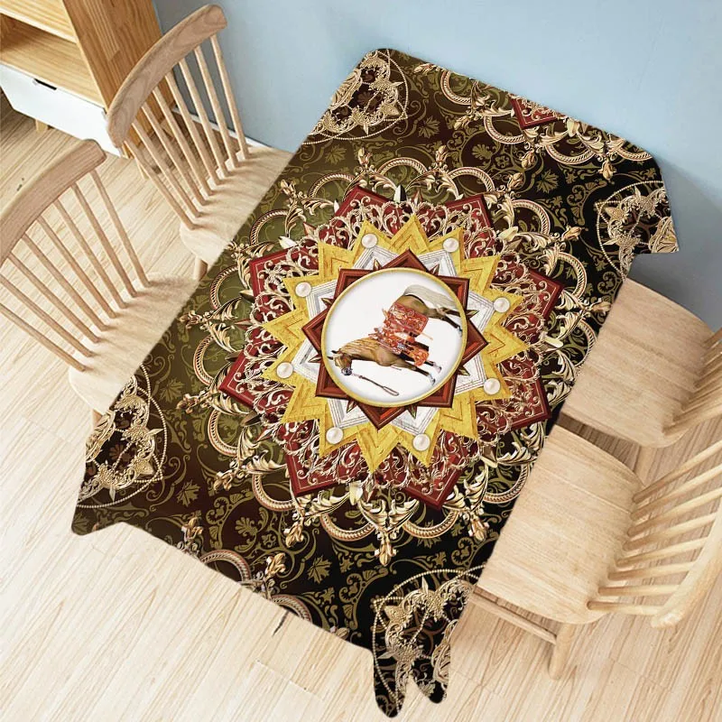 Европейская королевская корт изумрудно зеленая Роскошная животная лошадь слон